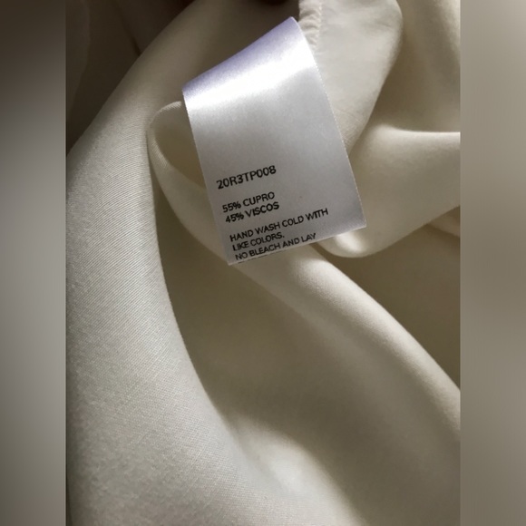 EUC Nap Loungewear White Dolphin Hem Oversized Collared Lounge Shirt M - Picture 14 of 16